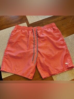 Ted Baker Red Patterned Swim Shorts‎
